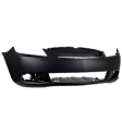Front Primed Bumper Cover, Sedan, With Fog Light Holes, Without Parking Aid Sensor Holes