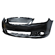 Front Primed Bumper Cover, Sedan, With Fog Light Holes, Without Parking Aid Sensor Holes CAPA Certified