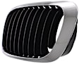 Driver Side Grille Assembly, Chrome Shell w/ Primed Insert, Grille