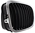 Driver Side Grille Assembly, Chrome Shell w/ Primed Insert, Grille