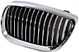 Passenger Side Grille Assembly, Chrome Shell w/ Black Insert, Grille