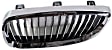 Passenger Side Grille Assembly, Chrome Shell w/ Black Insert, Grille