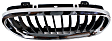 Passenger Side Grille Assembly, Chrome Shell w/ Primed Insert, Grille