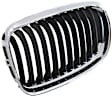 Driver Side Grille Assembly, Chrome Shell w/ Primed Insert, Grille