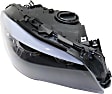 2013 BMW 528i Base 4 Cyl 2.0L - Passenger Side Halogen Headlight, With bulb(s), For Models With Auto Adjust Head Lamps, OE Replacement