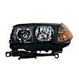 Driver Side Headlight, without Bulb, HID/Xenon, Models without Automatic Control, Clear Lens, Black Interior