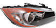 Passenger Side HID/Xenon Headlight, Without bulb(s), OE Replacement