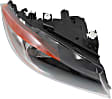 Passenger Side HID/Xenon Headlight, Without bulb(s), OE Replacement