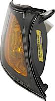Passenger Side Corner Light, With bulb(s), Yellow lens, Black Surround Trim, Sedan/Wagon, CAPA CERTIFIED