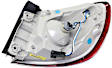 Driver Side, Outer Tail Light, with Bulb(s), Halogen, Mounted On Body, CAPA Certified