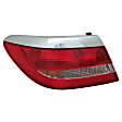 Driver Side, Outer Tail Light, with Bulb, Halogen, Clear Lens, CAPA CERTIFIED