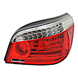 Passenger Side Tail Light, with Bulb, Halogen, Clear and Red Lens, Base Model, Sedan, Production Date From March 2008, CAPA CERTIFIED