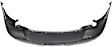 Rear Primed Bumper Cover, For Models With Chrome Package, With Parking Aid Sensor Holes, With Molding Holes, CAPA CERTIFIED