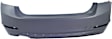 Rear Primed Bumper Cover, Base Model, Sedan, Without M Sport Line and Parking Aid Sensor Holes, Modern Type, CAPA Certified