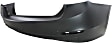 Rear Primed Bumper Cover, Base Model, Sedan, Without M Sport Line, Parking Aid Sensor and Molding Holes, CAPA CERTIFIED