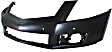Front, Upper Primed Bumper Cover, Without Headlamp Washer Holes, With Parking Aid Sensor Holes, CAPA CERTIFIED