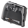 Passenger Side Headlight, with Bulb, Halogen, LT Model, Clear Lens, Black Interior, CAPA Certified