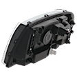 Passenger Side Headlight, with Bulb, Halogen, LT Model, Clear Lens, Black Interior, CAPA Certified