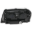 Passenger Side Headlight, with Bulb, Halogen, LT Model, Clear Lens, Black Interior, CAPA Certified