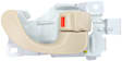 Front, Passenger Side Interior Door Handle, Beige, With Door Lock Button