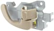 Front, Passenger Side Interior Door Handle, Beige, With Door Lock Button