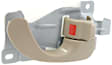Front, Passenger Side Interior Door Handle, Beige, With Door Lock Button
