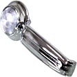 Front, Driver or Passenger Side Interior Door Handle, Chrome, Without Door Lock Hole