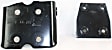 Front, Passenger Side, Upper or Lower Door Hinge, Black