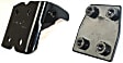 Front, Passenger Side, Upper or Lower Door Hinge, Black