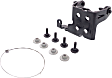 Front, Driver Side, Upper or Lower Door Hinge, Black