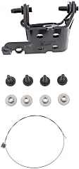 Front, Driver Side, Upper or Lower Door Hinge, Black