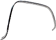 Rear, Passenger Side Fender Trim, Primed