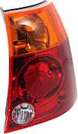 Passenger Side Tail Light, Without bulb(s), Halogen, Amber and Red Lens