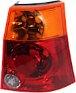 Passenger Side Tail Light, Without bulb(s), Halogen, Amber and Red Lens