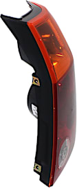 Passenger Side Tail Light, Without bulb(s), Halogen, Amber and Red Lens