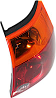 Passenger Side Tail Light, Without bulb(s), Halogen, Amber and Red Lens