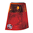Passenger Side Tail Light, Without bulb(s), Halogen, Amber and Red Lens, CAPA CERTIFIED
