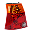 Driver Side Tail Light, Without bulb(s), Halogen, Amber and Red Lens