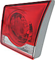 Passenger Side, Inner Tail Light, with Bulb, Halogen, Clear and Red Lens, CAPA CERTIFIED