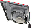 Passenger Side, Inner Tail Light, with Bulb, Halogen, Clear and Red Lens, CAPA CERTIFIED