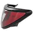 Passenger Side, Outer Tail Light, with Bulb, Halogen, Clear Lens, CAPA CERTIFIED