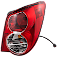 Passenger Side Tail Light, with Bulb, Halogen, Clear and Red Lens, Sedan, CAPA CERTIFIED