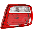 Passenger Side, Inner Tail Light, With bulb(s), Halogen, Clear and Red Lens, Eco/LS/LT Models, CAPA CERTIFIED