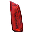 Driver Side Tail Light, with Bulb, Halogen, Red Lens, Type 2, Sedan, CAPA CERTIFIED