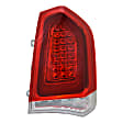 Passenger Side LED Tail Light, With bulb, Chrome Interior, Sedan, CAPA CERTIFIED