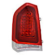 Driver Side LED Tail Light, With bulb, Chrome Interior, Sedan, CAPA CERTIFIED