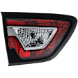 Driver Side, Inner Tail Light, with Bulb, Halogen, Clear and Red Lens, CAPA CERTIFIED