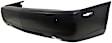 Rear Primed Bumper Cover, With Turn Signal Light Holes, Without Upper Chrome Trim