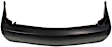 Rear Primed Bumper Cover, With Turn Signal Light Holes, Without Upper Chrome Trim