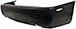 Rear Primed Bumper Cover, With Turn Signal Light Holes, Without Upper Chrome Trim, CAPA CERTIFIED